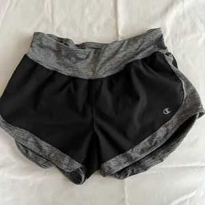 Gray and Black Champion Woman’s Athletic shorts